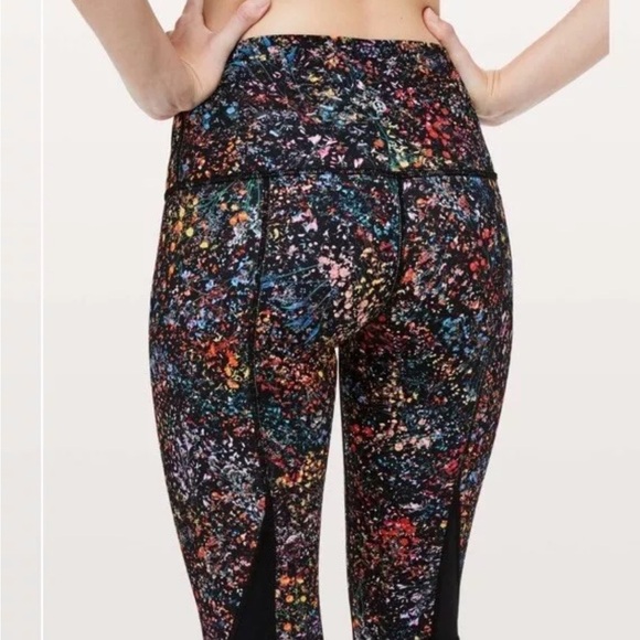 Lululemon Wunder Under Crop II Leggings Flowerescent Multi Luxtreme Size 6/8 *C4 - Picture 3 of 4